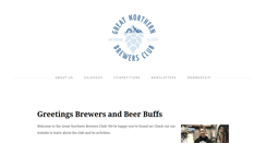 Desktop Screenshot of greatnorthernbrewers.org